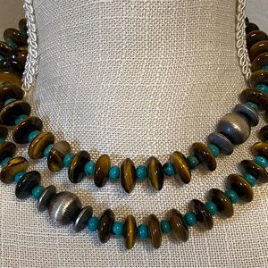 Turquoise & Tigereye Necklace